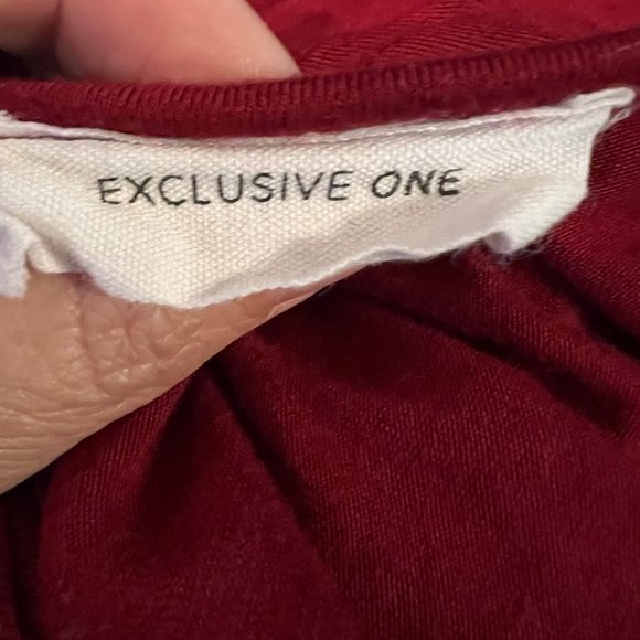 Exclusive One-Red/Maroonish 3/4" sleeve-Sparkle "Merry"-Size XL-Holiday-Cheers - Picture 6 of 8